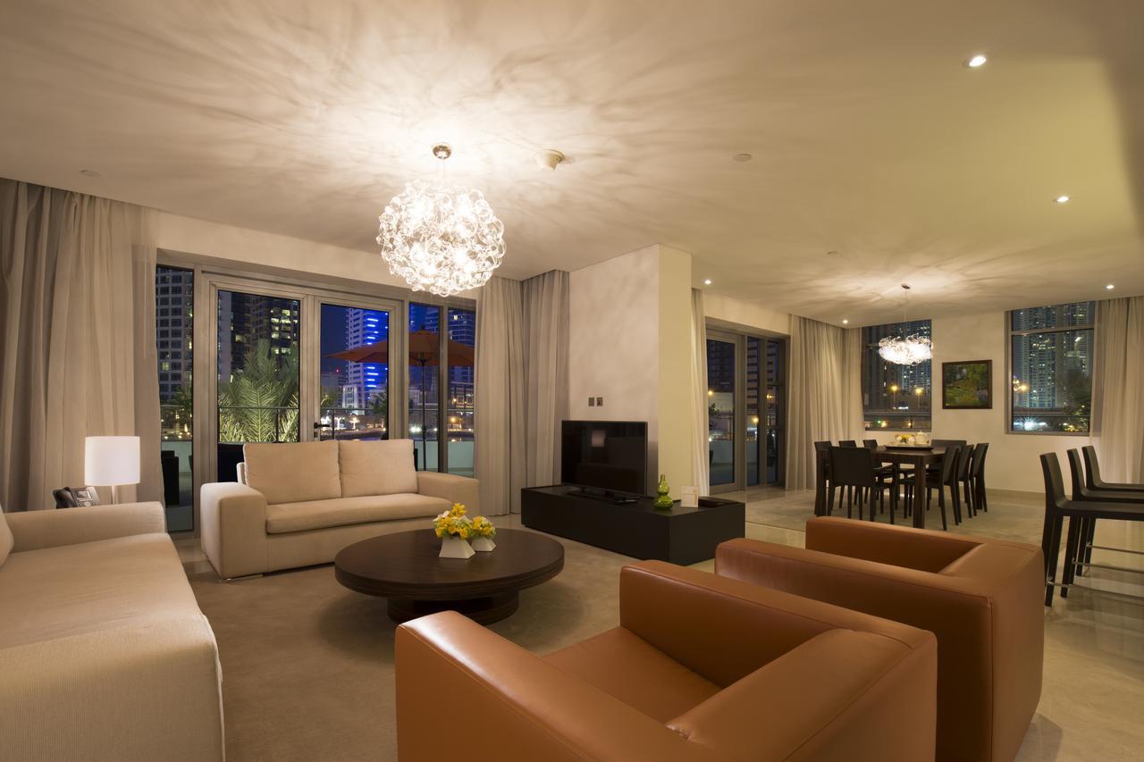 La Verda Suites And Villas Dubai Marina Exterior photo A living room in a condominium